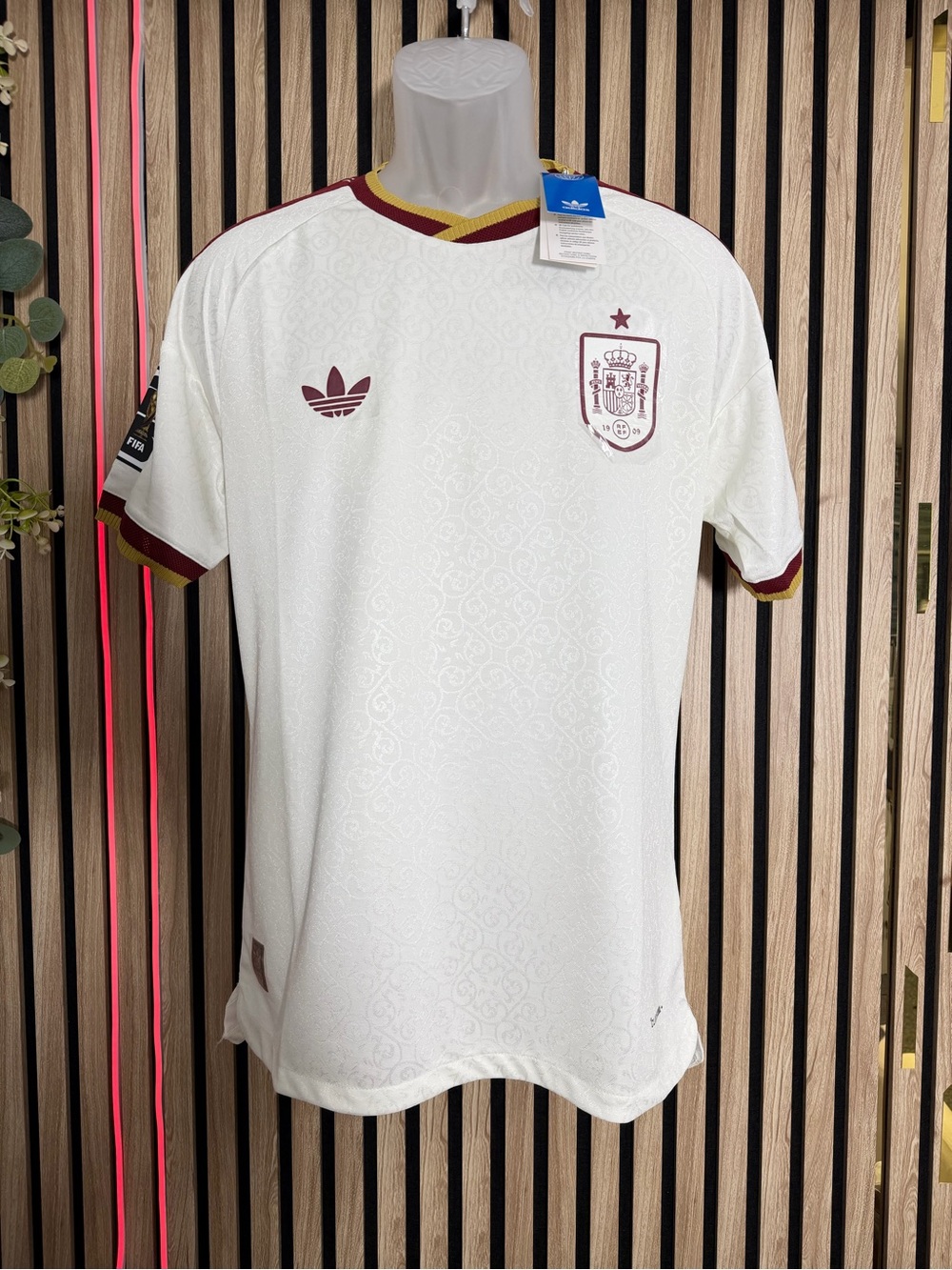 SPAIN España beige 🇪🇸 T-shirt vers. player (L) soccer futbol 🏆 World Cup 2026 ⚽️
